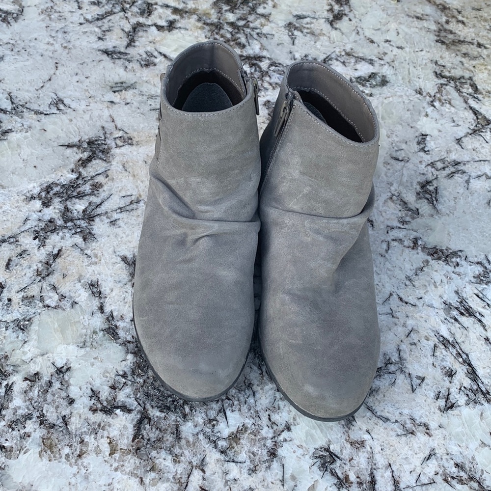 Cute short heels ankle boots